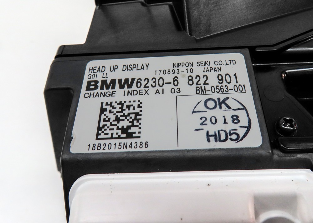 2018-2023 BMW X3 (G01) FRONT LEFT DASH WINDSHIELD HEADS UP DISPLAY ASSEMBLY