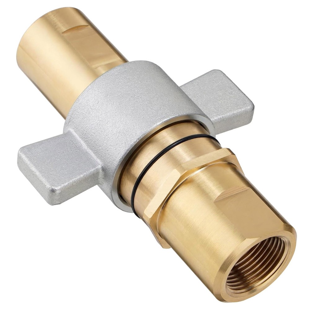 NEW 1" NPT Wet-Line Wing Nut Hydraulic Quick Disconnect Coupler / Coupling Set