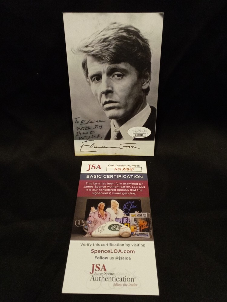 Edward Fox Signed 3.5x5.5 Photo JSA COA -1 #