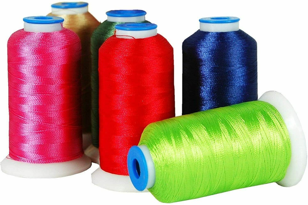 20 CONE POLYESTER EMBROIDERY MACHINE THREAD SETS - 1000M CONES 40WT 11 DIFF SETS