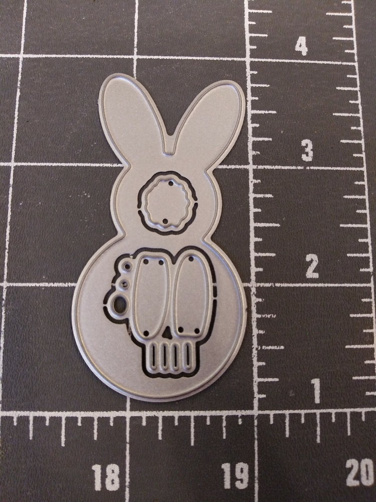 Universal Die Cut Tool Thin Metal Emboss Easter Bunny Rabbit Peep Candy Chocolat