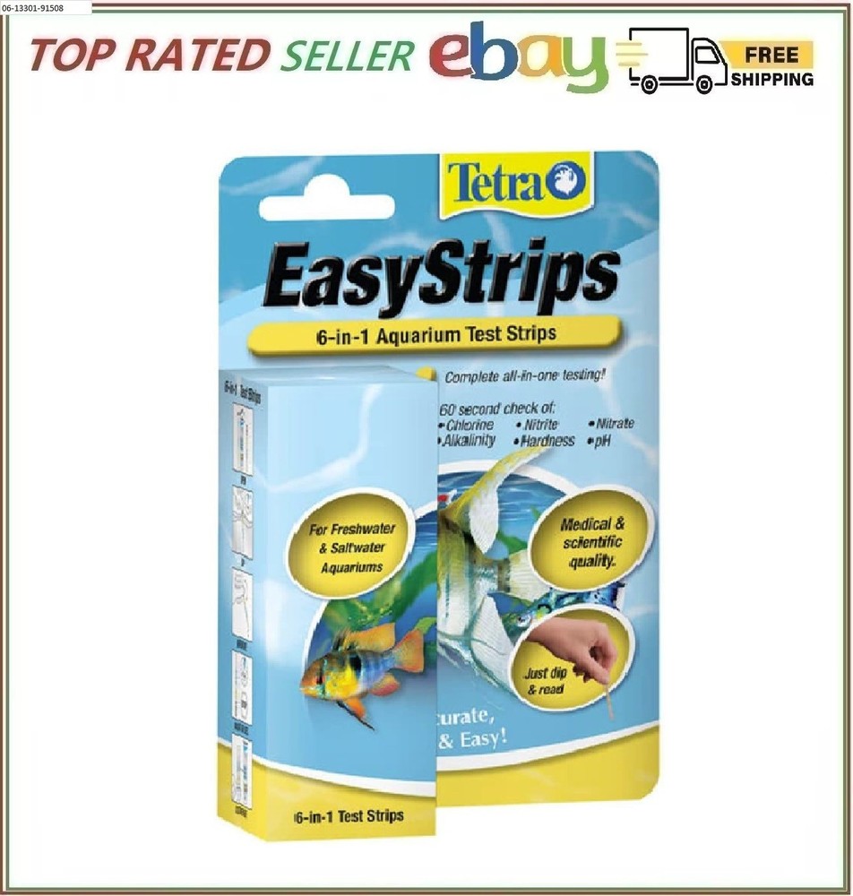 Tetra EasyStrips 6-In-1 aquarium Test Strips, Water Testing (19542)