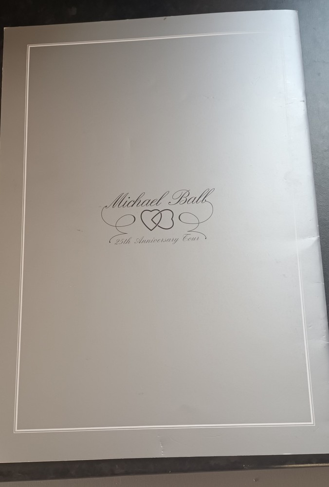 Michael Ball 25th Anniversary Tour Programme 2009.