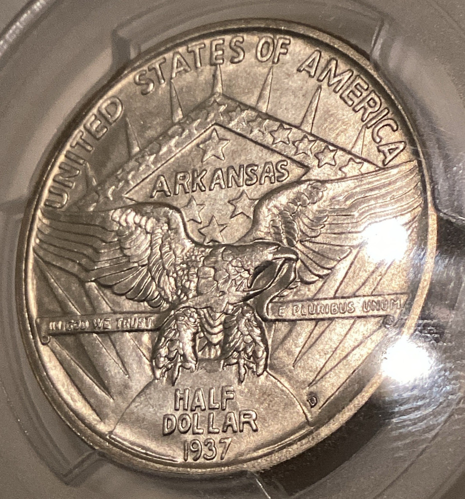 1937-D PCGS MS 65 ARKANSAS Half Dollar Classic Commemorative Coin