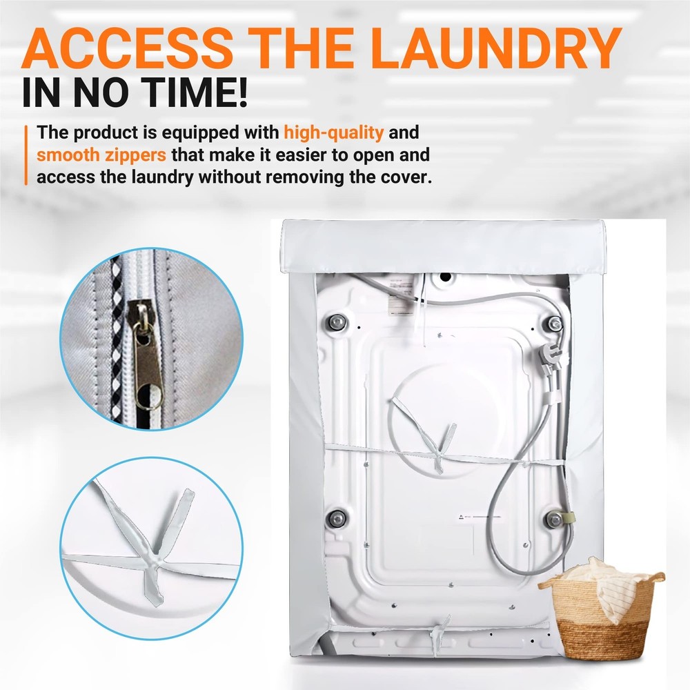 BlueStars 2PCS Washer and Dryer Covers For Top-load and Front-load Machines -...