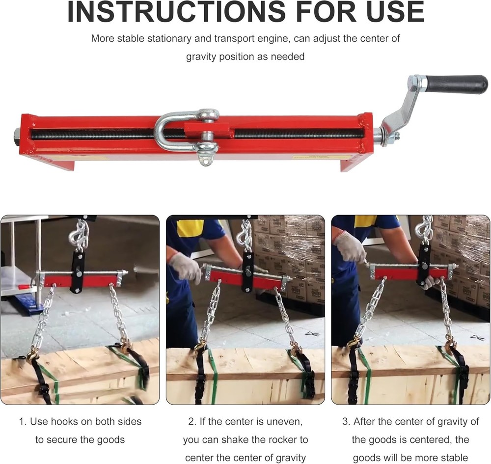Engine Handling Load Leveler with High Capacity and Weather-Resistant Design