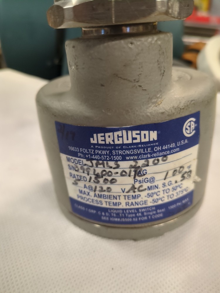 Jerguson JMLS 2200 Side Mounted Float Operated Level Switch