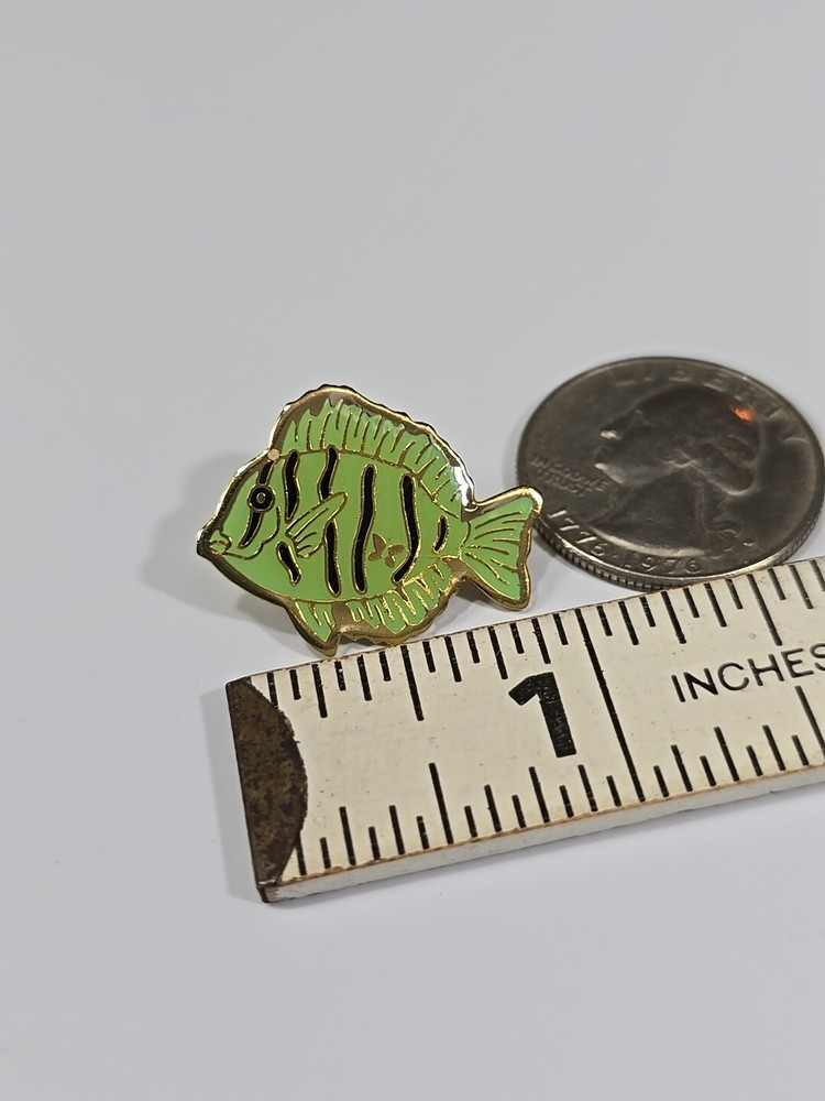 Fish Green Color Lapel Pin Thin Metal
