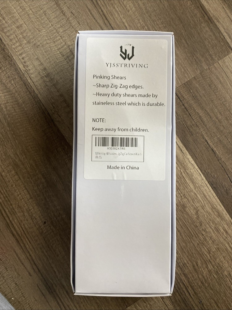 8" Pinking Shears Stainless Steel Scissors Zig Zag Pattern Sharp Edges/az