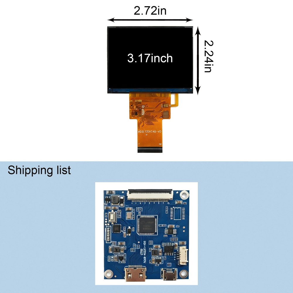 3.17" VS317001C40 1024x768 LCD Screen With LCD Controller Board