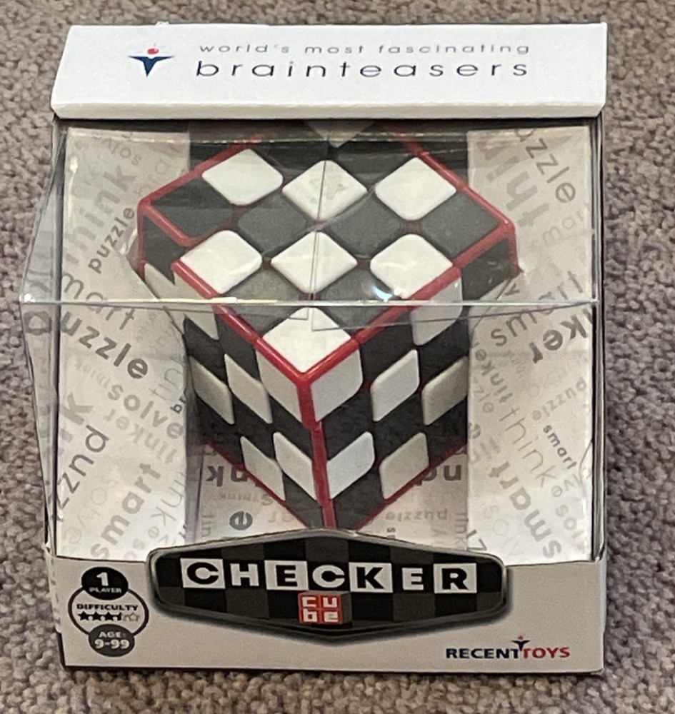 MEFFERT’S CHECKER CUBE SIMILAR TO RUBIK’S CUBE -NIP