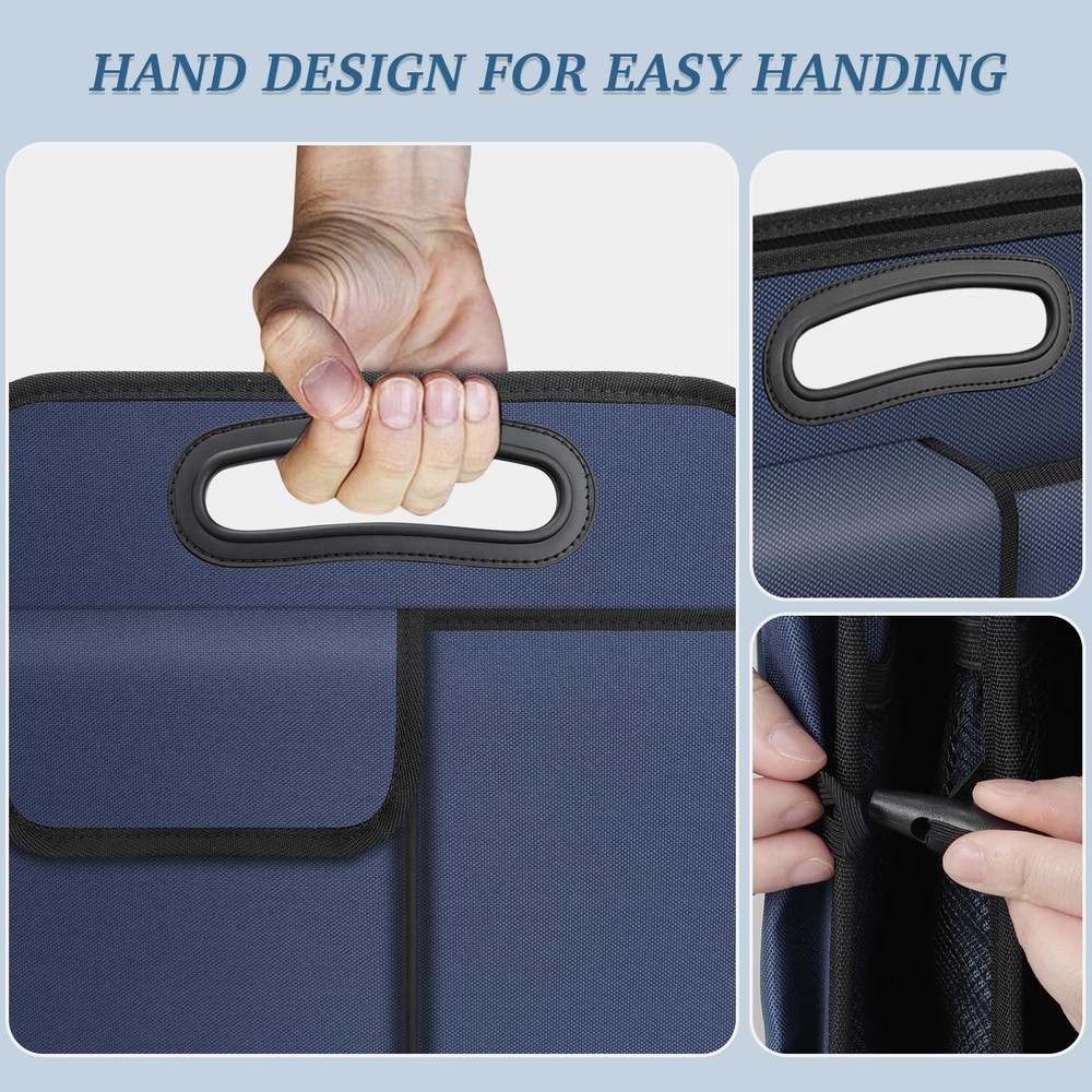 Trunk Organizer Collapsible Waterproof Multi-Compartment Trunk Organizer for ...