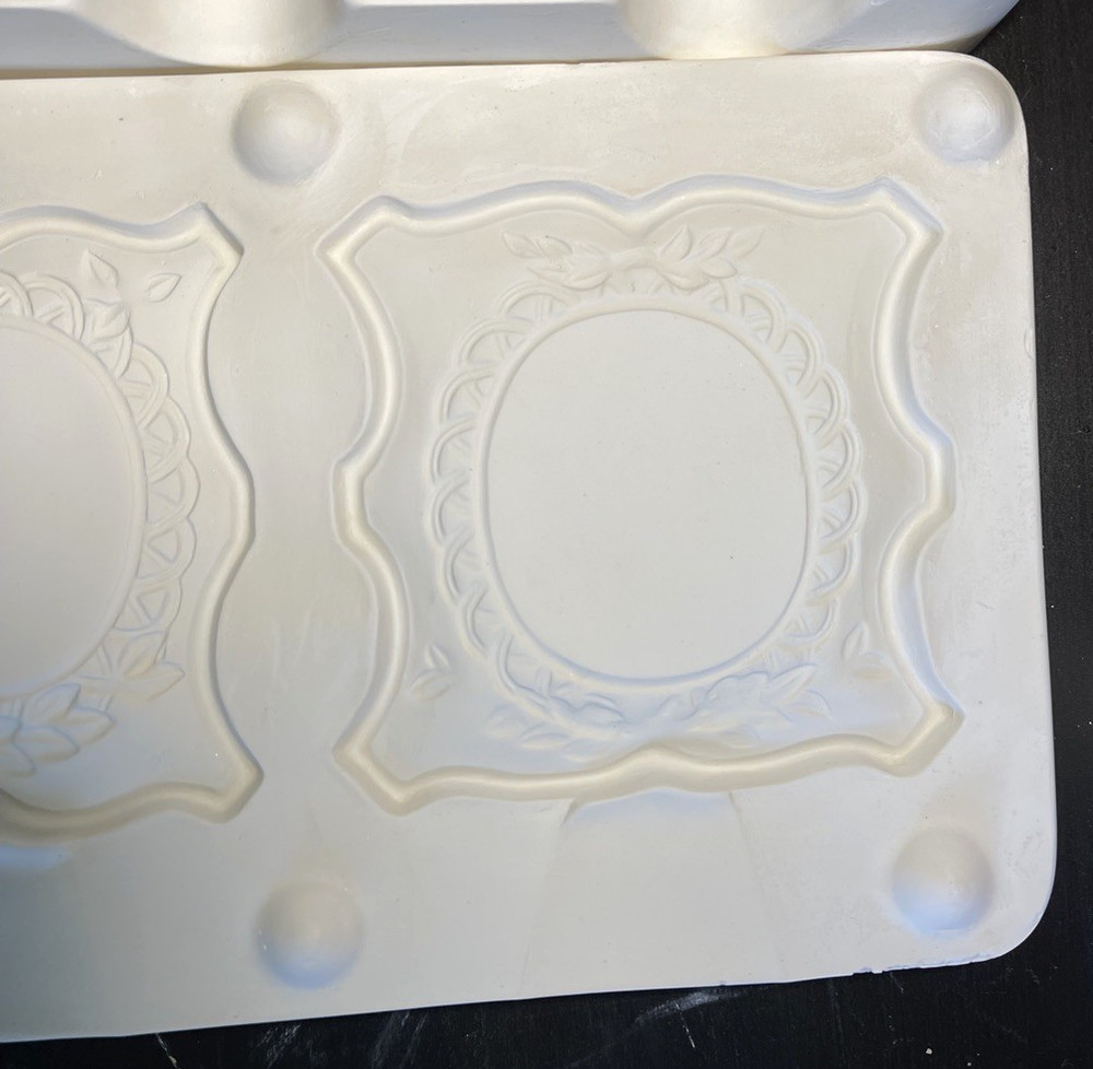 Vintage Doc Holiday Ceramic Slip Casting Mold Picture Frames 283