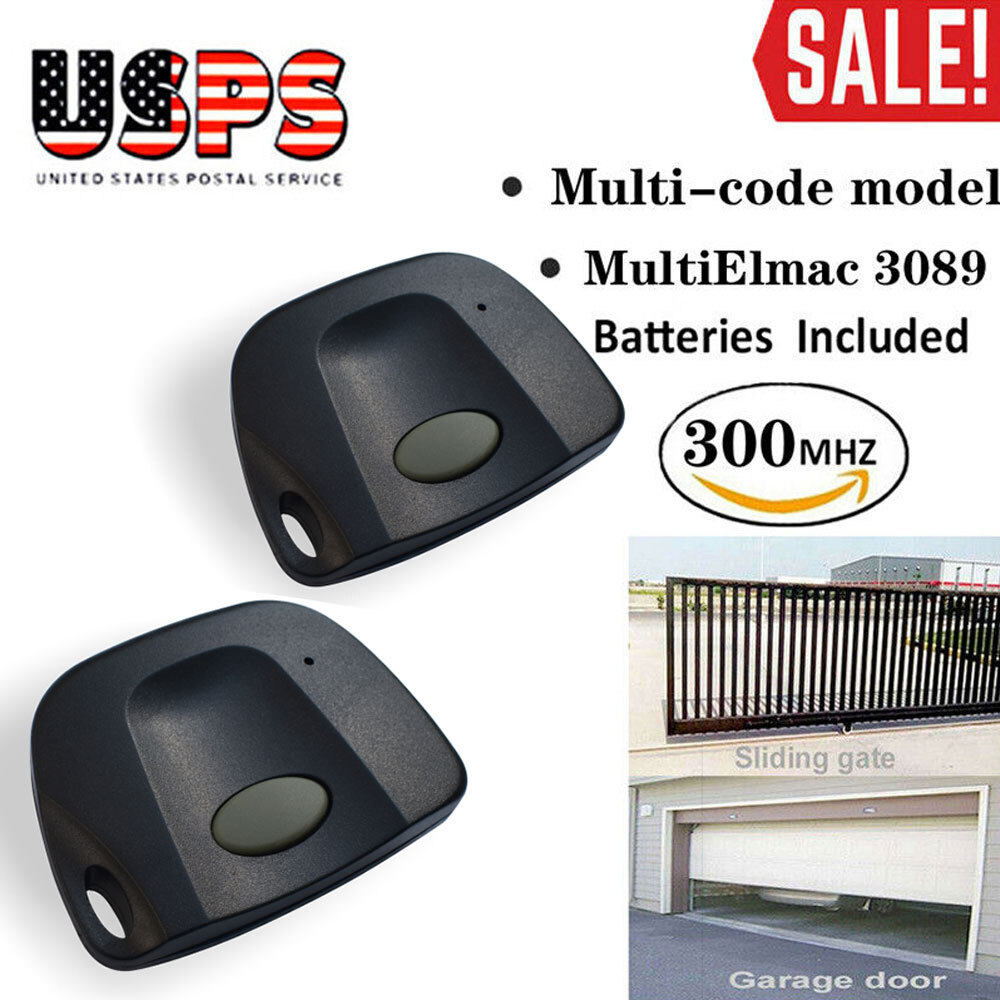 10 Digit Pins EZ Code Remote Control Garage Door Gate Opener Transmitter 300 MHz