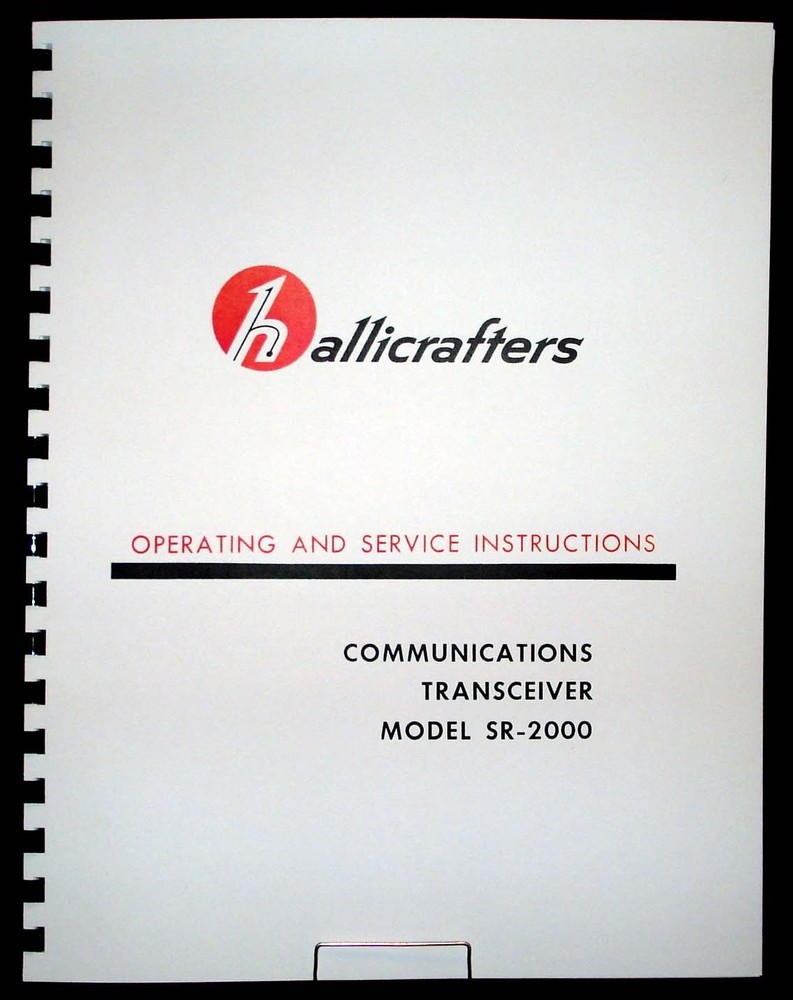 Hallicrafters SR-2000 Communications Transceiver Manual