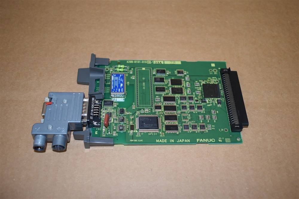Fanuc Robotics Profibus Slave Module A20B-8101-0100/03A w/ Cable Adapter