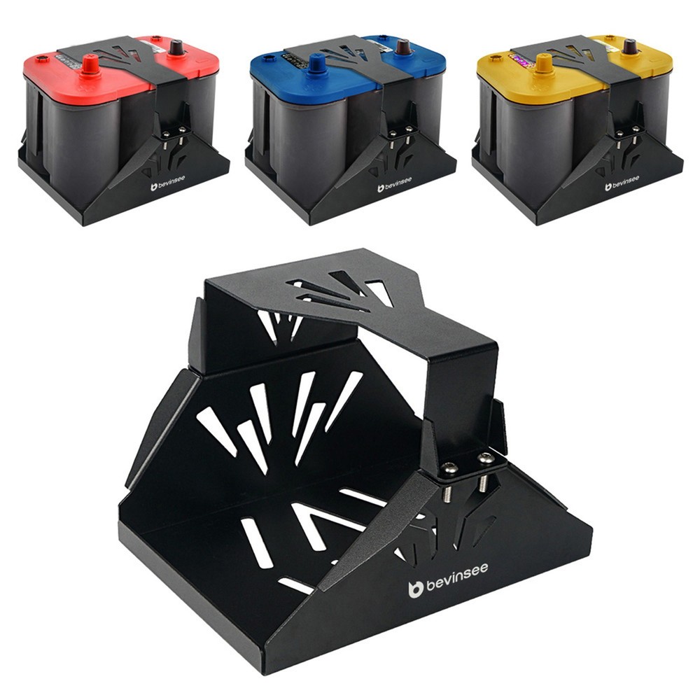 Battery Relocation Tray Battery Box Hold Down Mount Bracket For Optima D34/78