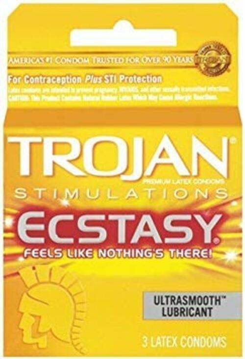Trojan Stimulations Ecstasy Ultrasmooth Lubricant - 3 Ea, 3 Pack