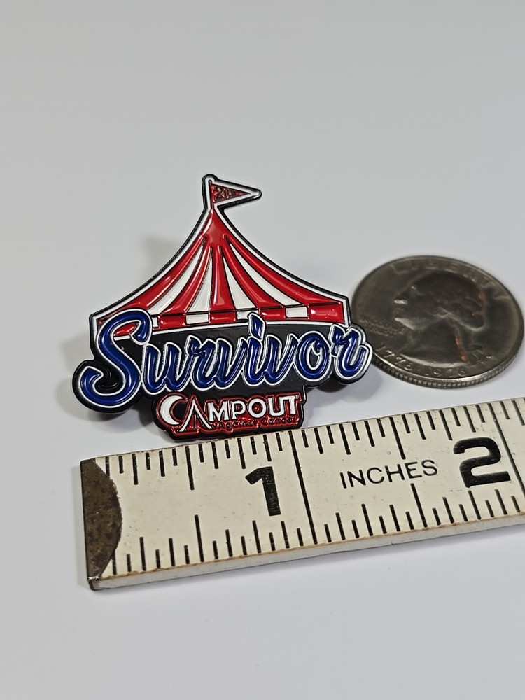 Survivor Campout Lapel Pin Big Top Tent
