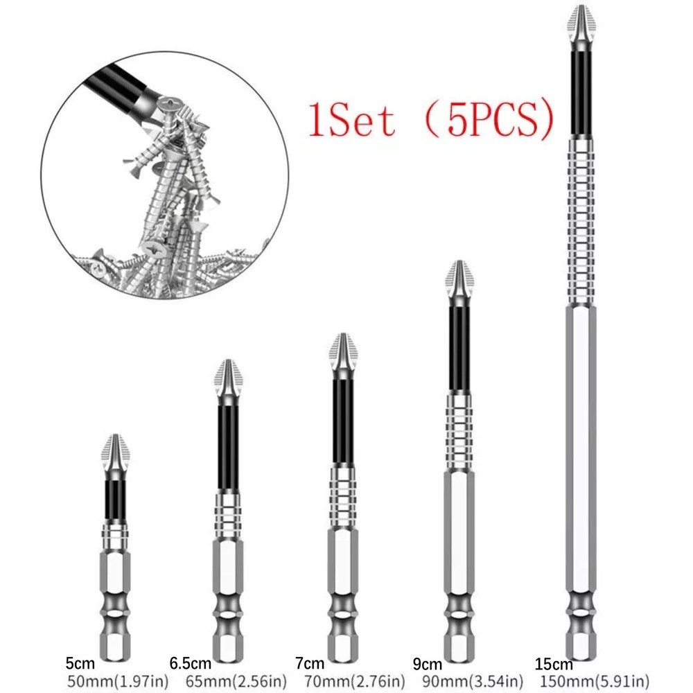 Screwdriver Drill Bit Strong Magnetic DIY Tool Support Anti-Slip Grip System