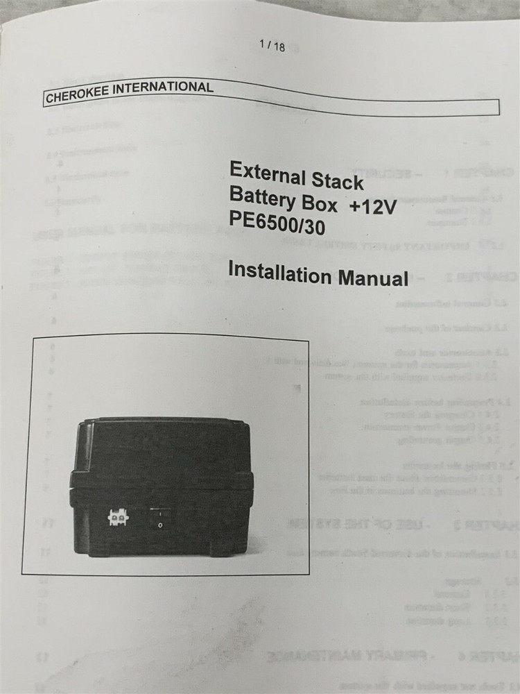 Alcatel Cherokee External Stack Power Backup PE6500/30Z Battery Box Housing +12V