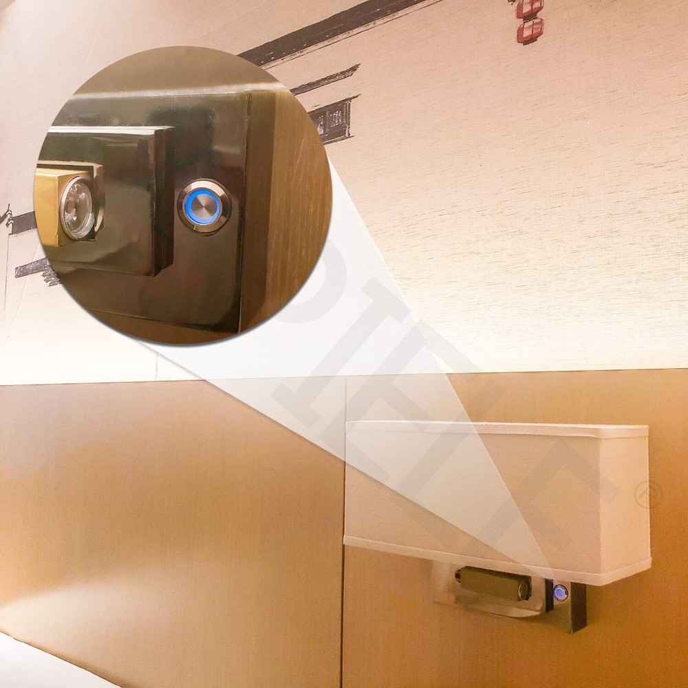 LED-Powered 19mm Latching Push Button Switch - SPDT, Waterproof, 6 Pack