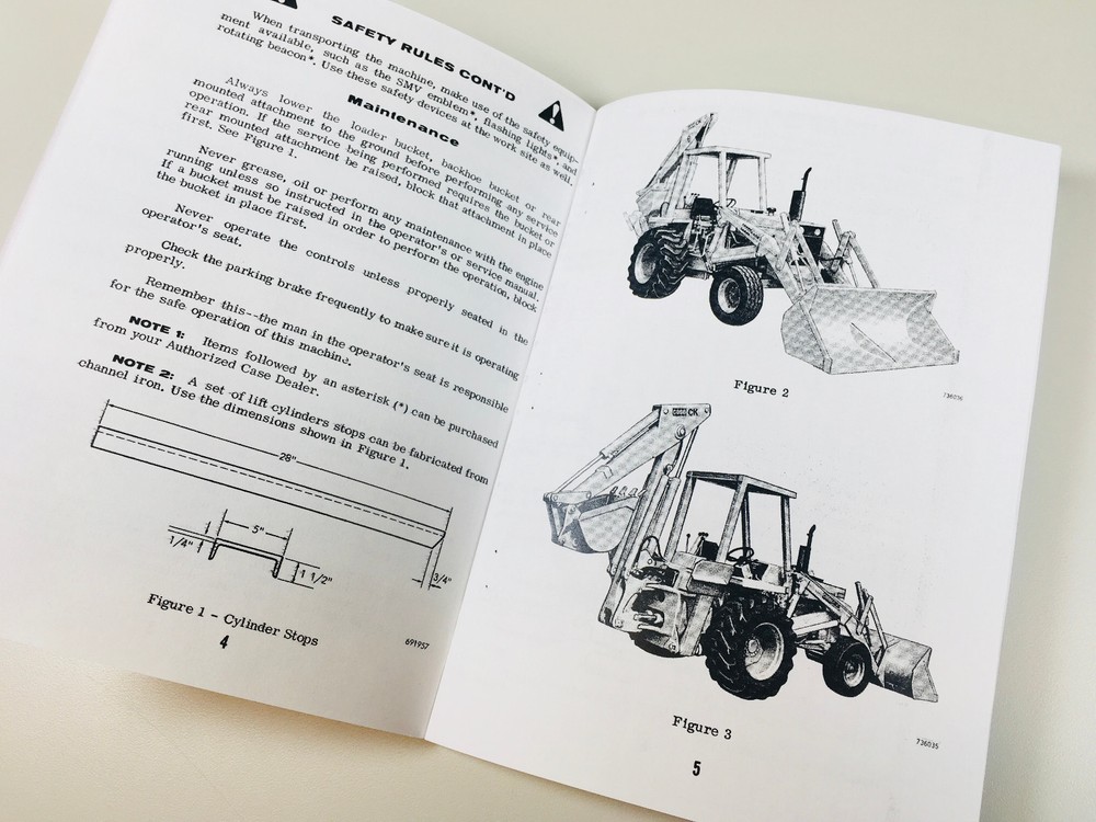 Case 580B 580 Ck B Shuttle Tractor Loader Backhoe Owners Operators Manual Set