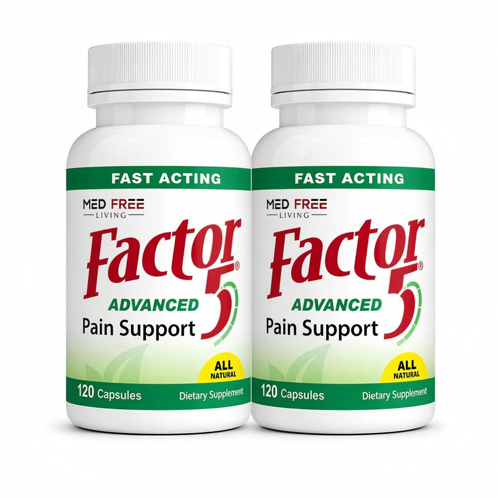 Med Free Living Factor 5 Advanced Joint Support 120 Capsules 2 Pack