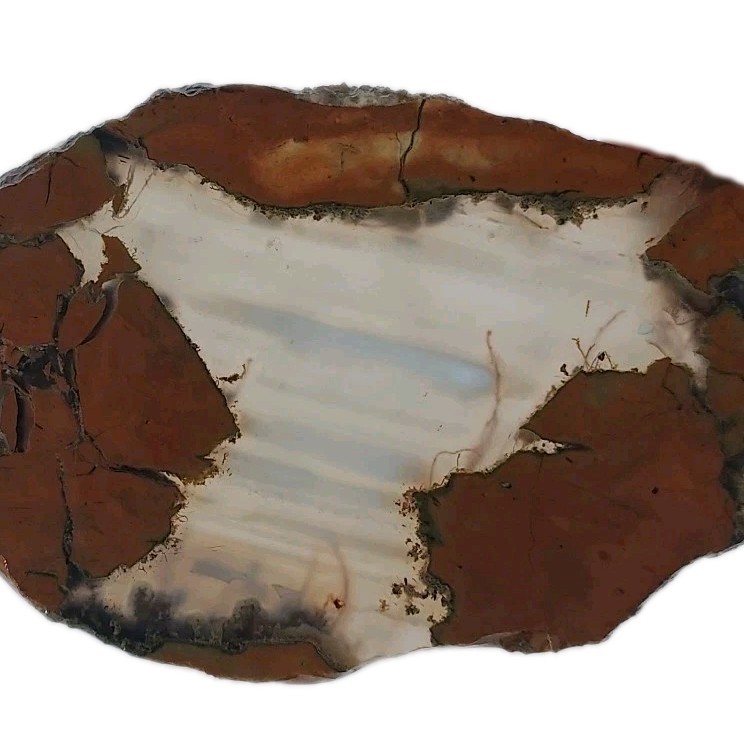 THUNDER EGG / GEODE SLICE ~ 25 grams / rough agate jasper mineral rock cab