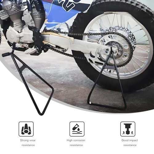 Motorcycle Triangle Stand, Heavy Duty Solid Steel Structure Dirt Bike