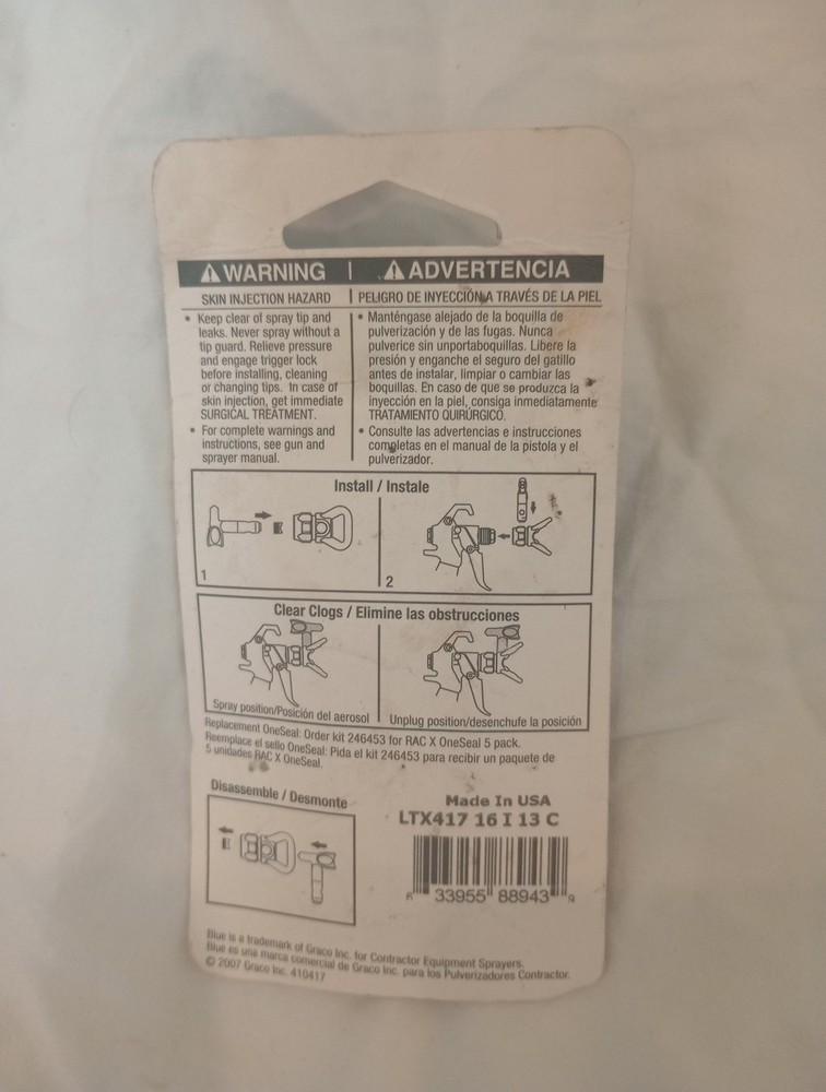 Graco Rac X Switch tip LTX417