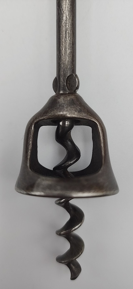 Antique Vtg Walker Style Bell Corkscrew Self Pull Wine Bottle Opener