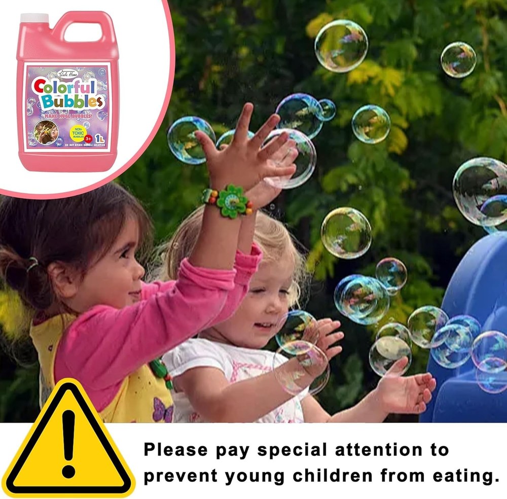 Concentrated Bubble Solution, 1 L/ 33.8 OZ Refill for Bubble Machines, Giant ...