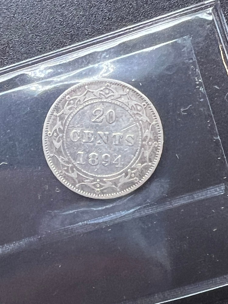 1894 NFLD 20 cent Graded ICCS VF-20