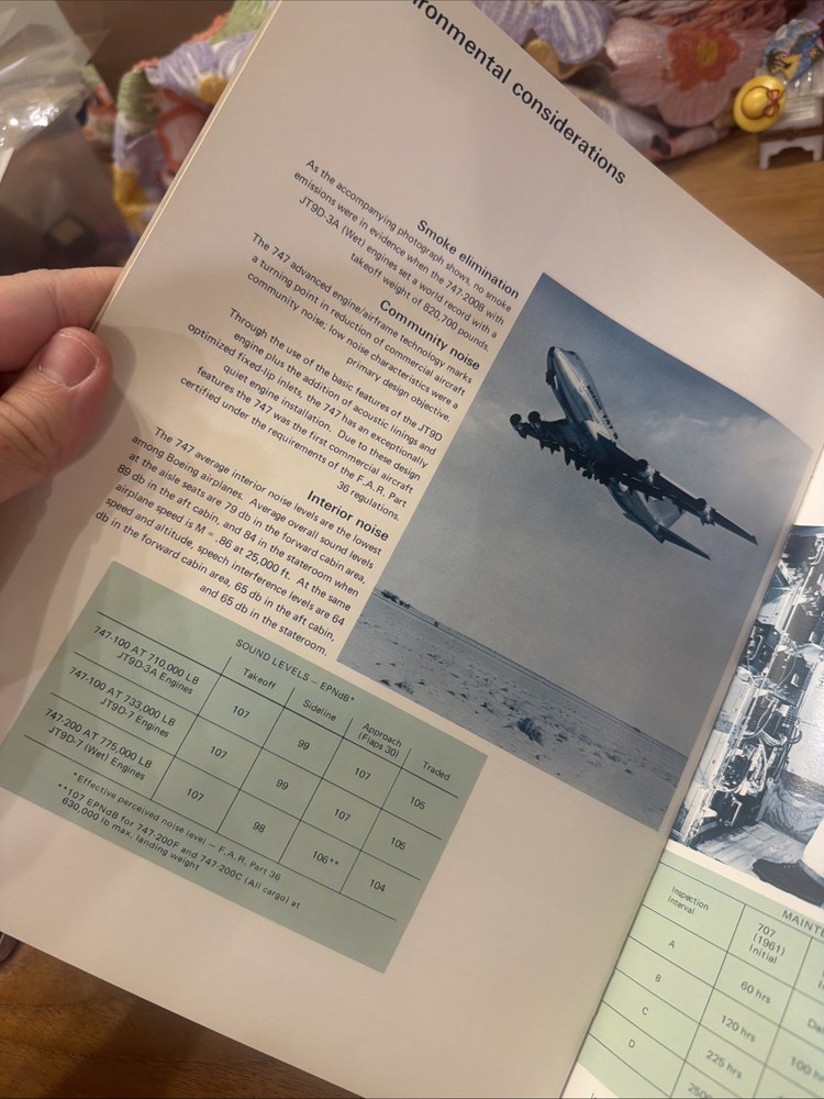 Boeing 747 summary 1972 Advertising Brochure