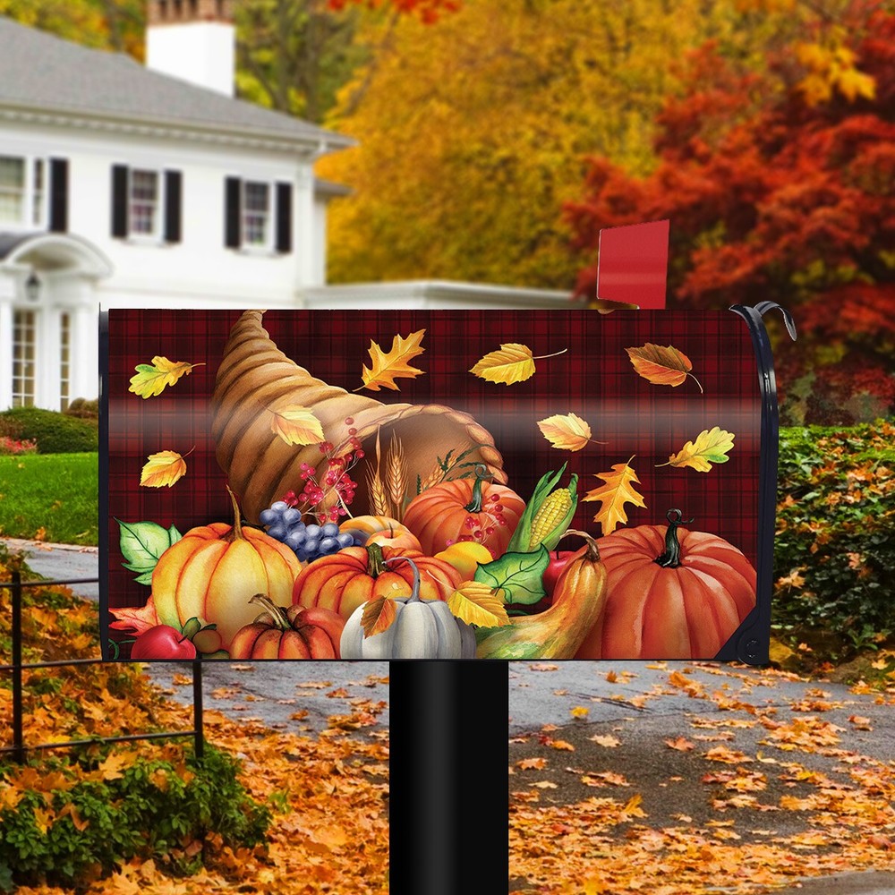 Briarwood Lane Fall Bounty Cornucopia Mailbox Cover - Standard Size