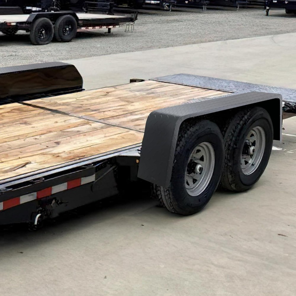 Heavy Duty Tandem Axle Trailer Fenders 13-15" Steel 2Pcs Detachable Wheel Guards