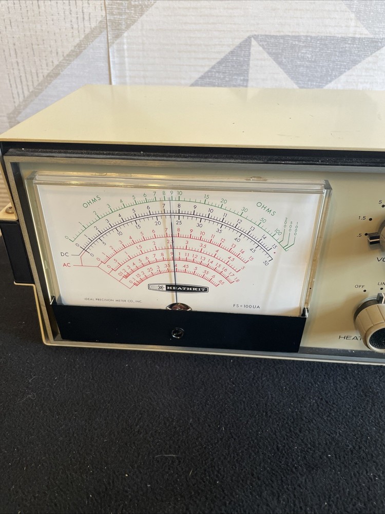 Heathkit Utility Solid State Voltmeter Model IM-16 with Probes Vintage