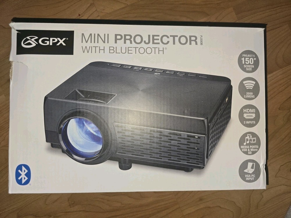 GPX Mini Projector With Bluetooth  Projection