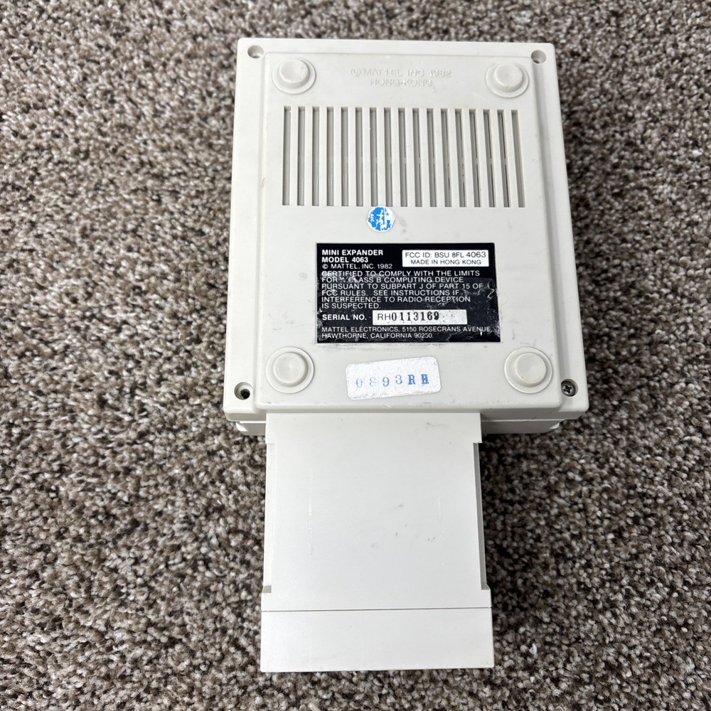 Vintage Aquarius Mini Expander Mattel Expansion Module Tested