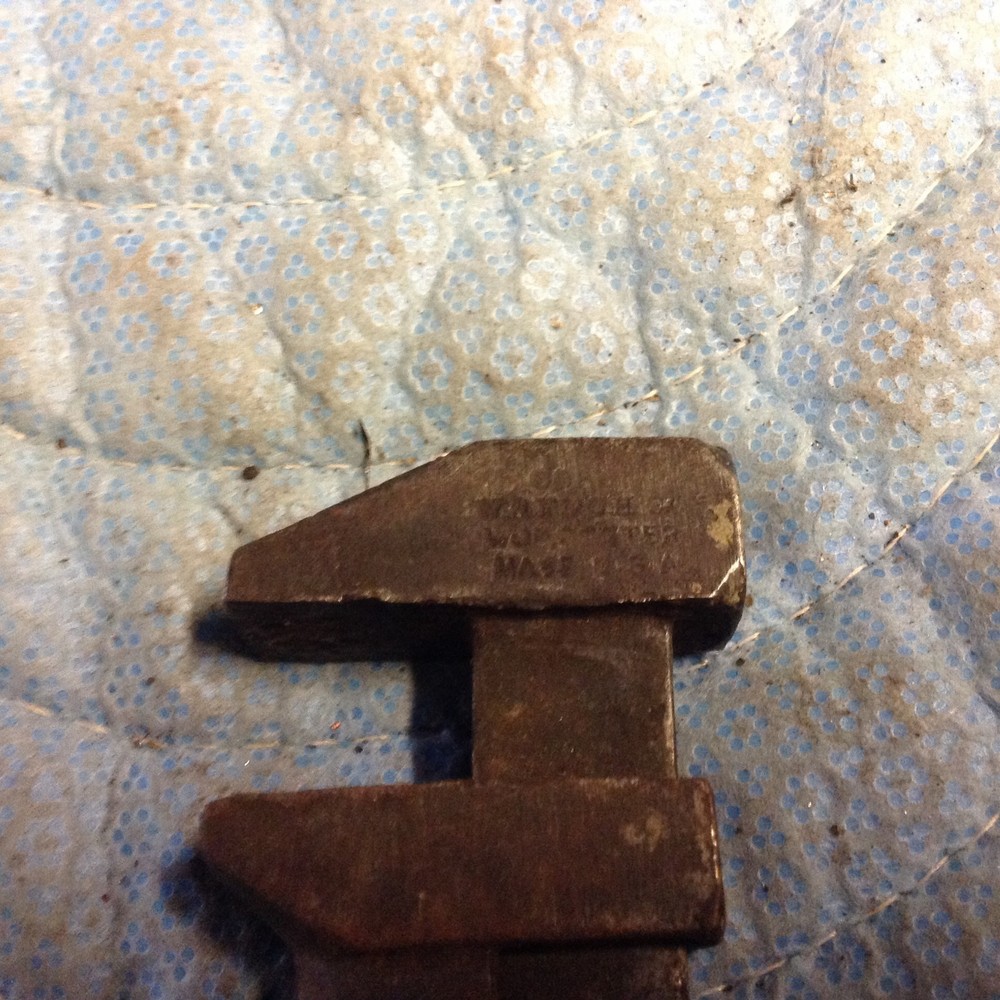 Antique Wood Handle Pipe Wrench