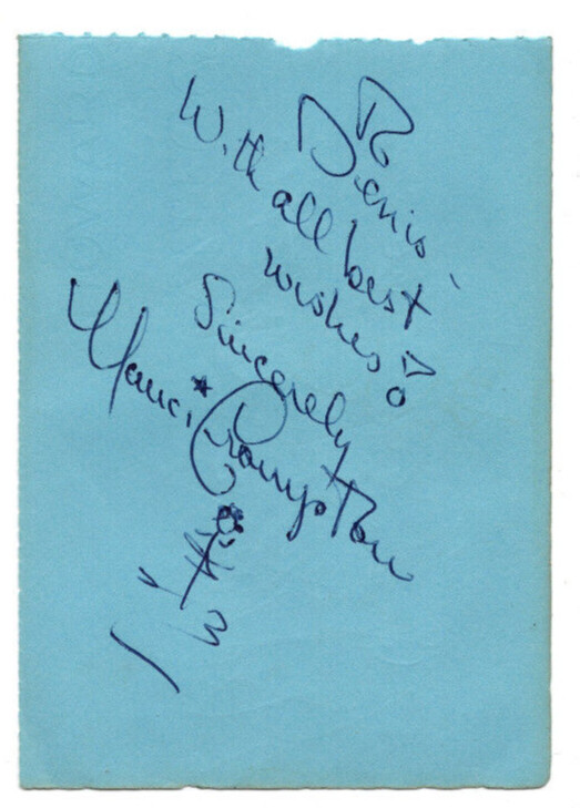 Violetta Elvin Signed Page / Autographed Russian Ballet Dancer