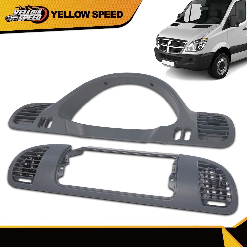 Fit For 2002-2006 Dodge Sprinter Dash Panel Bezel Trim With A/C Vents Left+Right