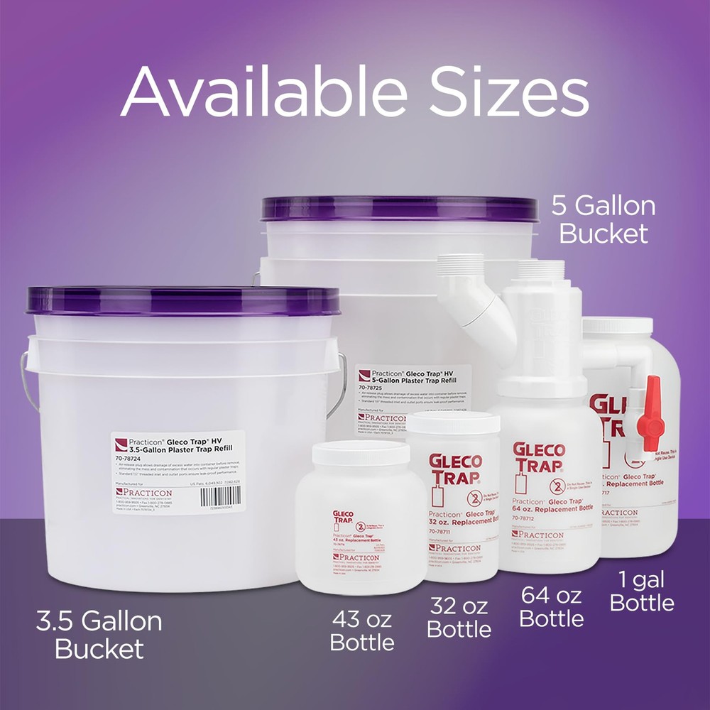 Practicon 7078726 GT43 Gleco Sediment Trap System, Shape,,