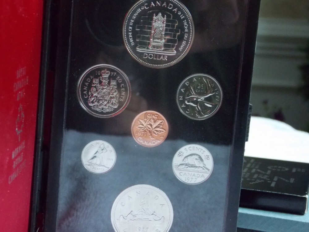 Canada 1977 Double Dollar Proof Like Specimen Set with Silver dollar