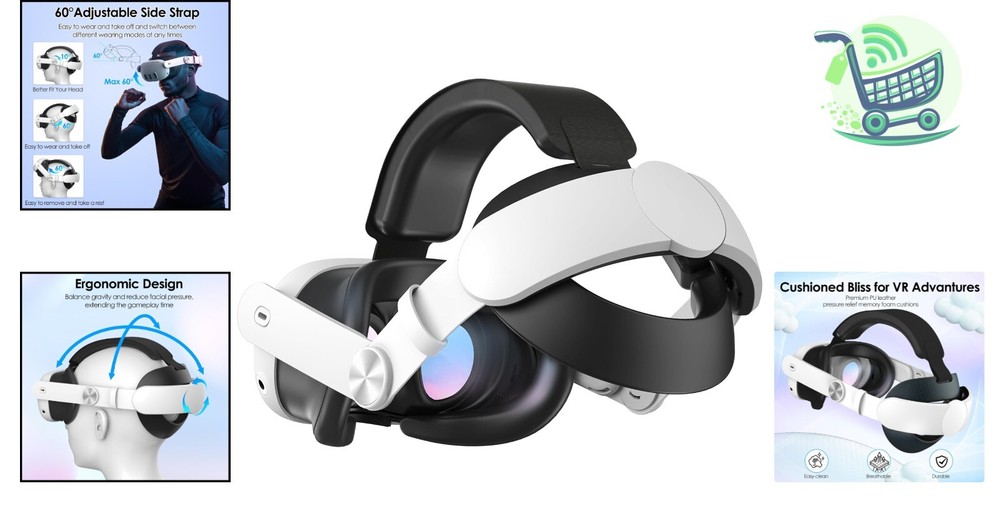 Ergonomic Adjustable Head Strap for Oculus Quest 3/Quest 3S - Ultimate Comfort