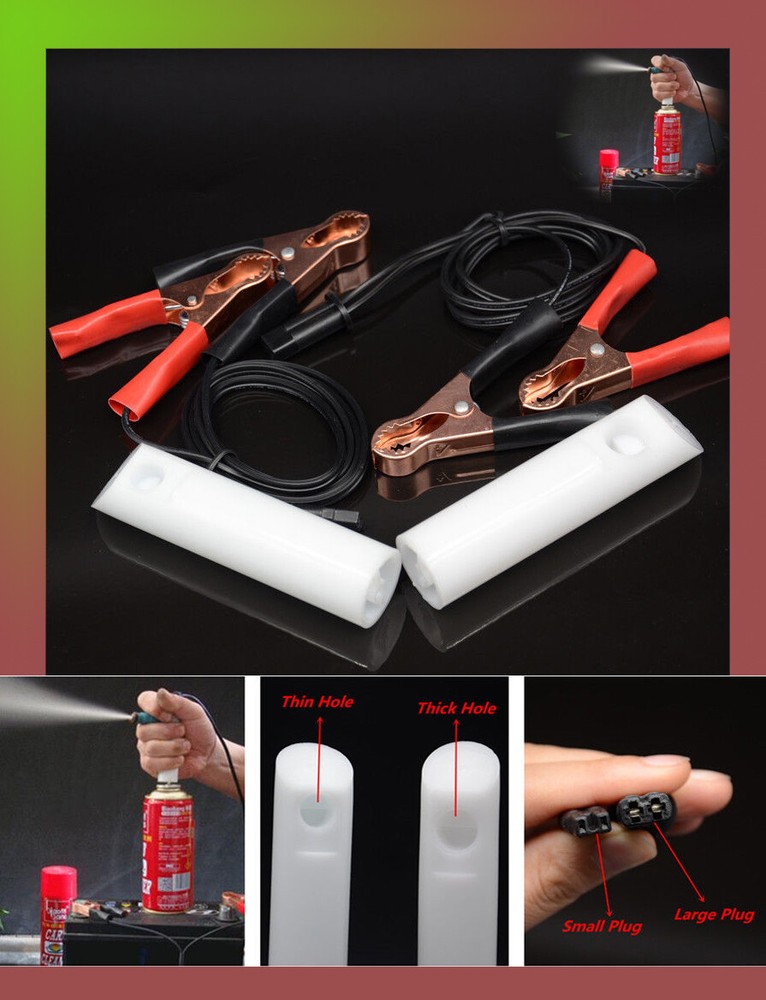 Universal Auto Fuel Injector Flush Cleaner Adapter Cleaning Tool Set