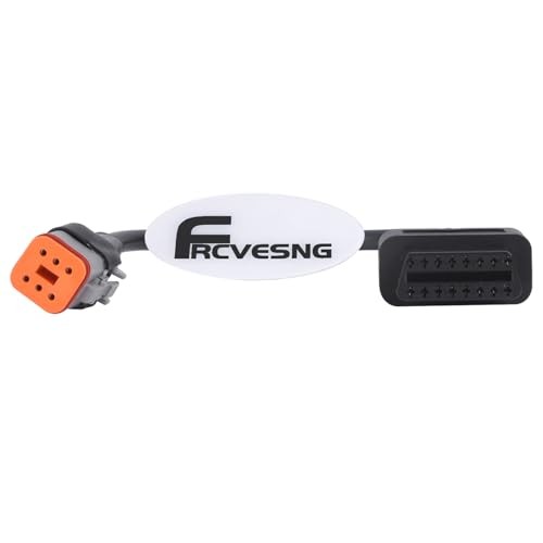 6 Pin OBD2 Motorcycle Diagnostic Adapter, OBDII Diagnostic Scanner Adapter