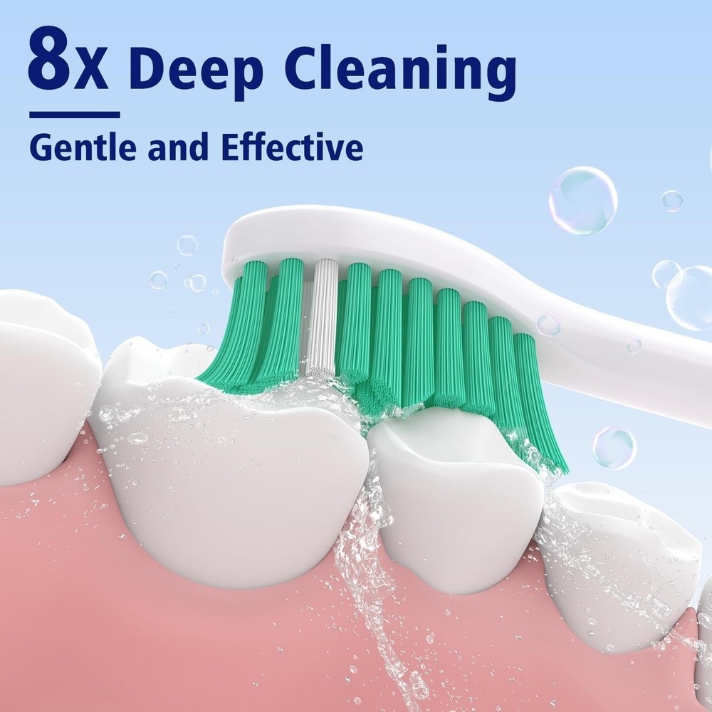6 Pack Toothbrush Replacement Heads for Philips Sonicare E-Series,