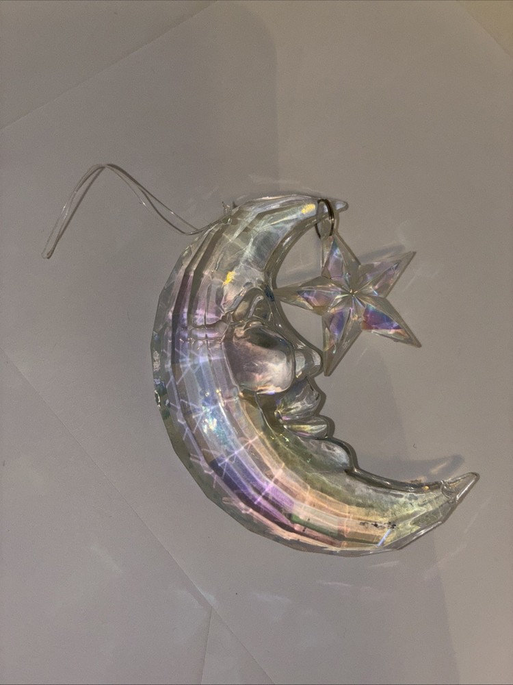Wind Chime Decor Moon Stars Plastic